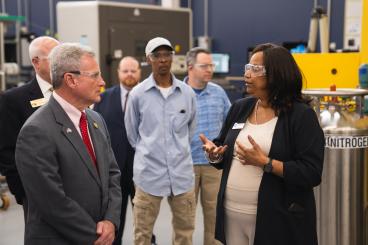 Georgia Congressman Tours Georgia Tech’s Advanced Manufacturing Pilot Facility