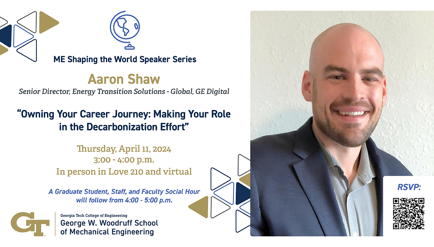 Aaron Shaw, ME Shaping the World Speaker Series